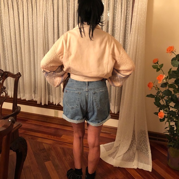 Free people denim jacket. Super pretty!! - Picture 3 of 15